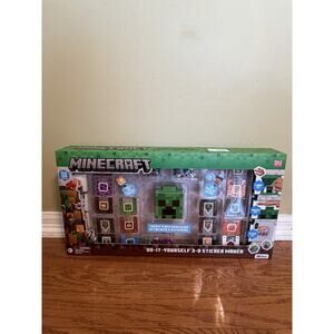 Minecraft Do-It-Yourself 3D Sticker Maker Kit New Factory Sealed